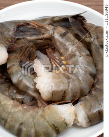Raw shrimp black tiger Raw shrimp black tiger 111159949