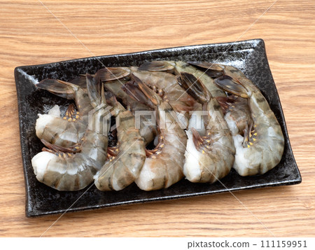 Raw shrimp black tiger Raw shrimp black tiger 111159951
