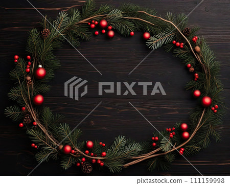 Christmas wreath 111159998