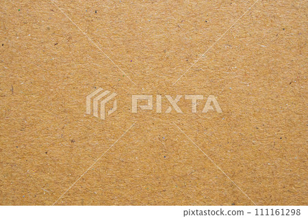Brown paper eco recycled kraft sheet texture cardboard background 111161298