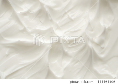White lotion beauty skincare cream texture cosmetic product background 111161306