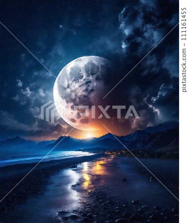 supermoon night moon art 111161455