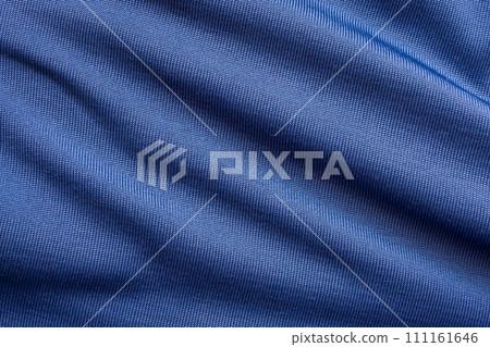Blue sports clothing fabric football shirt jersey texture Blue sports clothing fabric football shirt jersey texture 111161646