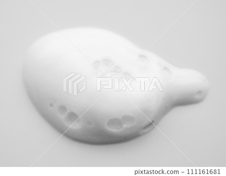 Abstract white soap foam bubbles texture on white background Abstract white soap foam bubbles texture on white background 111161681