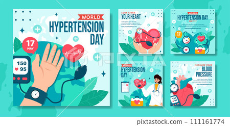 Hypertension Day Social Media Post Flat Cartoon Hand Drawn Templates Background Illustration Hypertension Day Social Media Post Flat Cartoon Hand Drawn Templates Background Illustration 111161774