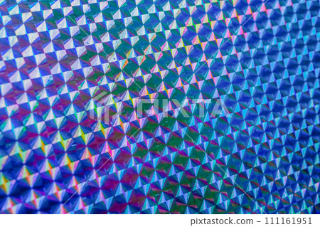 Holographic rainbow foil iridescent texture abstract hologram background Holographic rainbow foil iridescent texture abstract hologram background 111161951