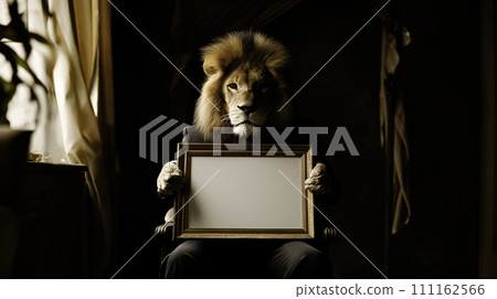 AI影像生成有額頭的獅子 AI影像生成有額頭的獅子 111162566