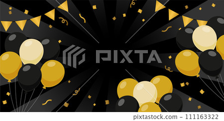 Black Friday banner (2:1)_no text_vector illustration 111163322