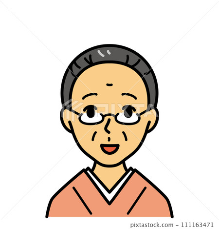 穿著日本服裝的年長婦女 111163471