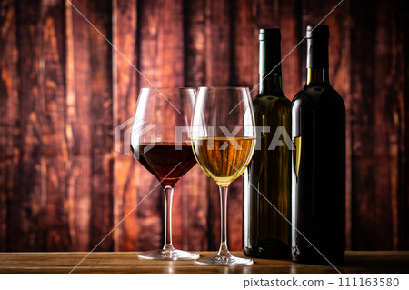 Wine and wine bottle 111163580
