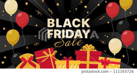 Black Friday banner (2:1)_vector illustration Black Friday banner (2:1)_vector illustration 111163726