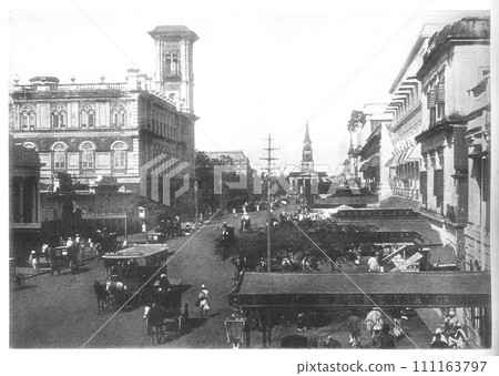 Old India Kolkata townscape 111163797