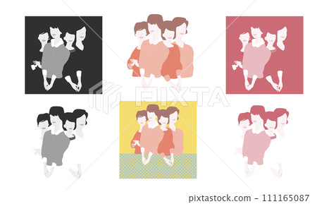 女人, 4 名女性, 時尚女性, 成年女性 女人, 4 名女性, 時尚女性, 成年女性 111165087