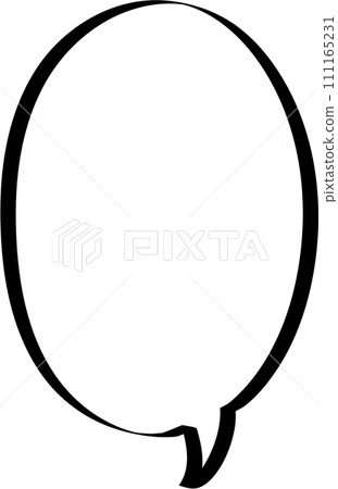 Black and white color speech bubble balloon, icon sticker memo keyword planner text box banner, flat png transparent element design 111165231
