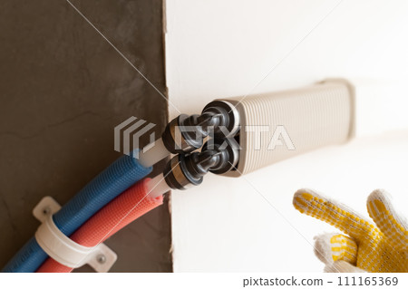 Renovation work water supply pipe hot water pipe 111165369