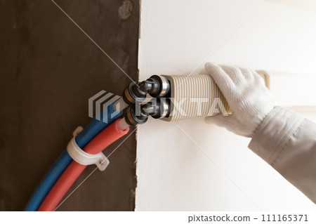 Renovation work water supply pipe hot water pipe 111165371