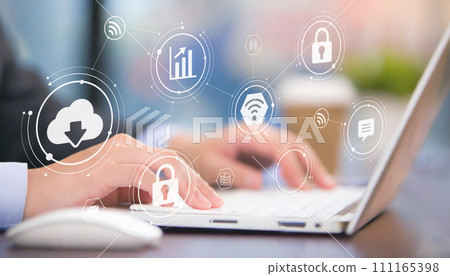 Business image, security concept, personal information protection 111165398