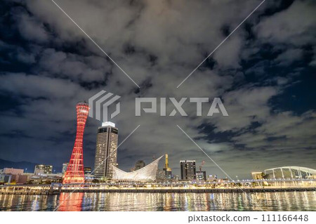 Kobe Harborland Port Tower Light-up in Winter Kobe City, Hyogo Prefecture 111166448