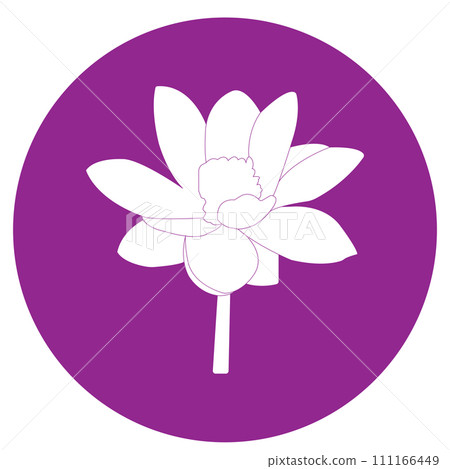 Lotus flower icon Lotus flower icon 111166449