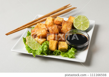 Fried tofu, delicious and tasty fried food Fried tofu, delicious and tasty fried food 111166508