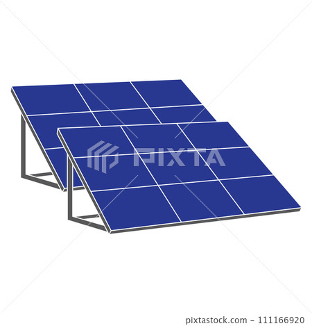 Solar panels icon 111166920