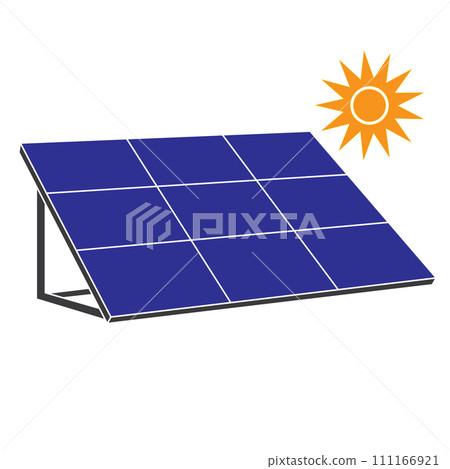 Solar panels icon Solar panels icon 111166921