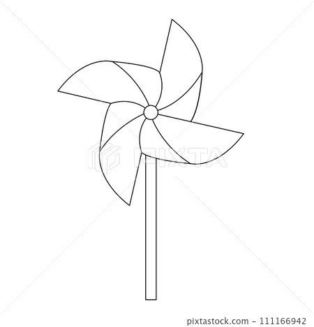 Paper windmill icon 111166942