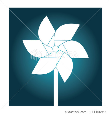 Paper windmill icon 111166953