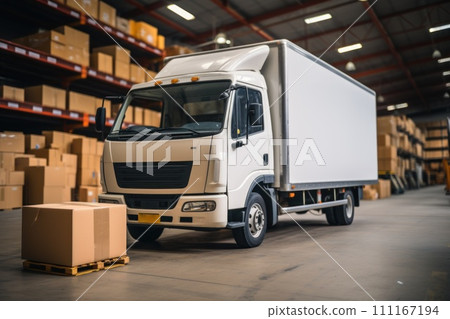 Photo of delivery truck transported concept Photo of delivery truck transported concept 111167194