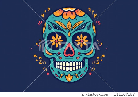 day of the dead flat logo day of the dead flat logo 111167198