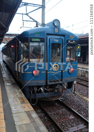Kyoto Tango Railway's Aomatsu Train bound for Toyooka (Miyazu Station) Kyoto Tango Railway's Aomatsu Train bound for Toyooka (Miyazu Station) 111168568