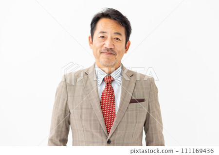 商務男性肖像白色背景 111169436