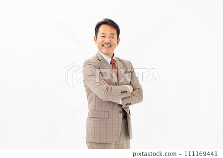 商務男性肖像白色背景 111169441