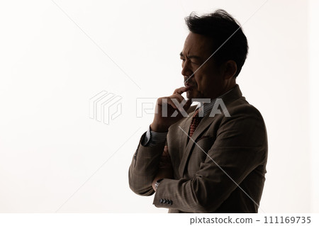 商人剪影擔心 111169735