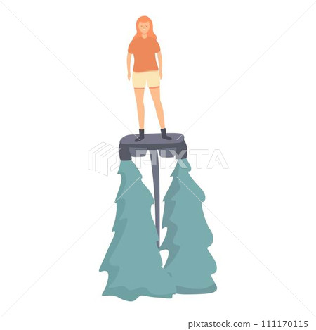 Extreme flyboard icon cartoon vector. Water sea. Ocean adventure Extreme flyboard icon cartoon vector. Water sea. Ocean adventure 111170115