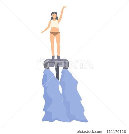 Action flyboard icon cartoon vector. Sea summer. Action sport Action flyboard icon cartoon vector. Sea summer. Action sport 111170128