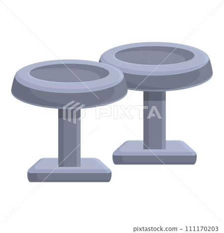 Silver cufflink icon cartoon vector. Fashion luxury. Style male Silver cufflink icon cartoon vector. Fashion luxury. Style male 111170203