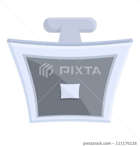 Square cufflink icon cartoon vector. Fashion jewelry. Shirt silver Square cufflink icon cartoon vector. Fashion jewelry. Shirt silver 111170228