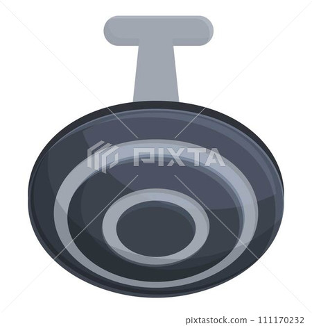 Circle cufflink icon cartoon vector. Fashion metal. Modern style 111170232