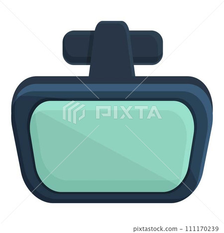 Green cufflinks icon cartoon vector. Fashion shirt. Wear cuff 111170239