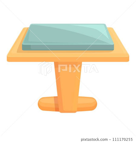 Cufflink accessory icon cartoon vector. Fashion beauty. Male style Cufflink accessory icon cartoon vector. Fashion beauty. Male style 111170255