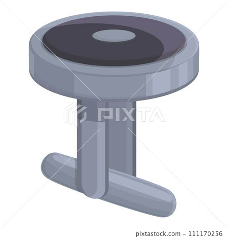 Elegance cufflink icon cartoon vector. Fashion elegant. Style silver Elegance cufflink icon cartoon vector. Fashion elegant. Style silver 111170256