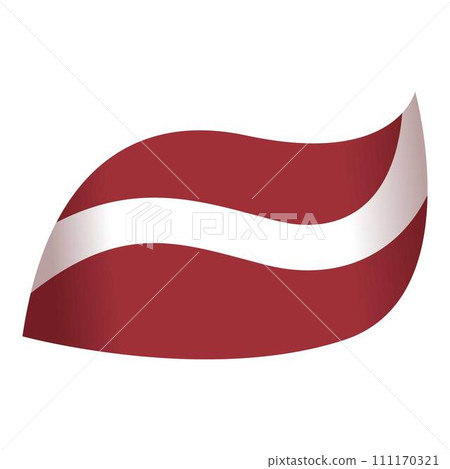 Latvia flag icon cartoon vector. National travel. World political map 111170321