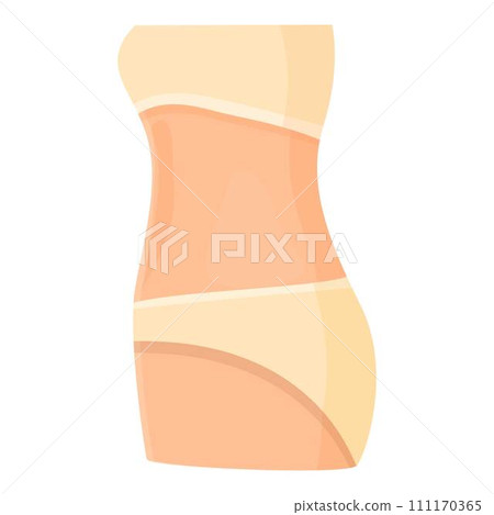 Woman figure icon cartoon vector. Slim shape. Care beauty 111170365
