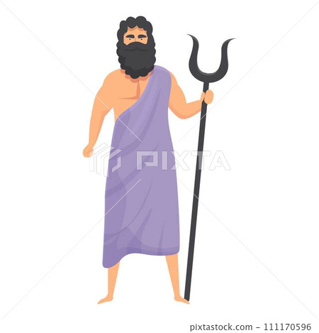 Hades icon cartoon vector. Greek athena. Ancient pantheon Hades icon cartoon vector. Greek athena. Ancient pantheon 111170596
