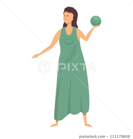 Hera icon cartoon vector. Mythology god. Legend olympic 111170608