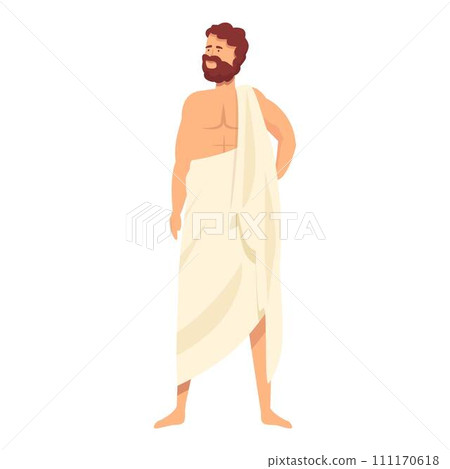 Olymp god icon cartoon vector. Greek ares. Hestia ancient 111170618