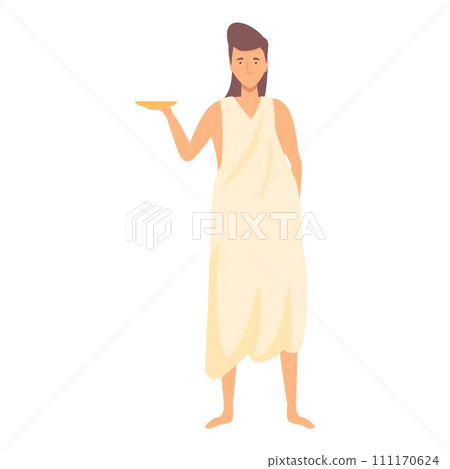 Myth woman icon cartoon vector. Greek myth. Ares olympic 111170624