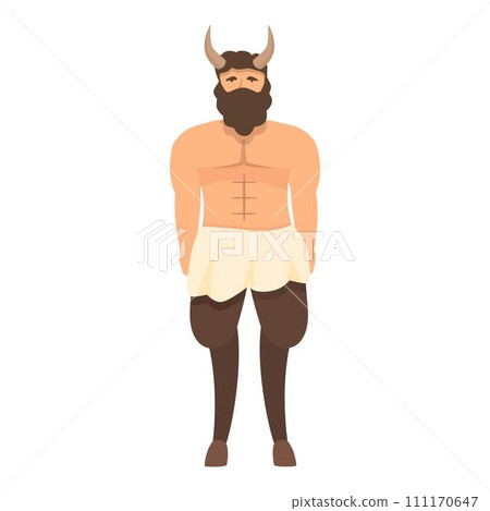 Minotaur icon cartoon vector. Greek god. Hestia zeus 111170647
