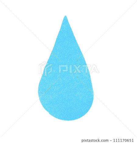 Stamp style simple water drop 111170651